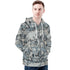 Men's Allover Print Zip-Up Hoodie - Urban Grunge