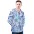 Men's Allover Print Zip-Up Hoodie - Fingerprints