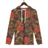 Men's Allover Print Zip-Up Hoodie - Crimson Sky