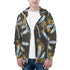 Men's Allover Print Zip-Up Hoodie - Clockwork Wings