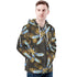 Men's Allover Print Zip-Up Hoodie - Clockwork Wings