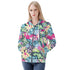 Women's Allover Print Zip-Up Hoodie - Doodle Me This