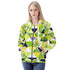 Women's Allover Print Zip-Up Hoodie - Tropical Triangles