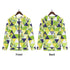 Women's Allover Print Zip-Up Hoodie - Tropical Triangles