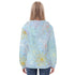 Women's Allover Print Zip-Up Hoodie - Dandelion