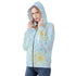 Women's Allover Print Zip-Up Hoodie - Dandelion