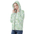 Women's Allover Print Zip-Up Hoodie - Fresh Ferns