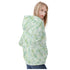 Women's Allover Print Zip-Up Hoodie - Fresh Ferns