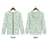 Women's Allover Print Zip-Up Hoodie - Fresh Ferns