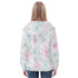 Women's Allover Print Zip-Up Hoodie - Floral Medley