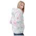 Women's Allover Print Zip-Up Hoodie - Floral Medley