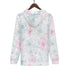 Women's Allover Print Zip-Up Hoodie - Floral Medley