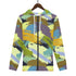 Women's Allover Print Zip-Up Hoodie - Paint