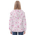 Women's Allover Print Zip-Up Hoodie - Cherry Blossoms