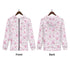 Women's Allover Print Zip-Up Hoodie - Cherry Blossoms