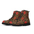 Men's Black Outsole Leather Boots - Crimson Sky