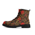 Men's Black Outsole Leather Boots - Crimson Sky