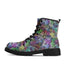 Women's Black Outsole Leather Boots - Graffiti