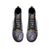 Women's Black Outsole Leather Boots - Graffiti