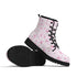 Women's Black Outsole Leather Boots - Cherry Blossoms