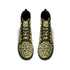 Women's Black Outsole Leather Boots - Neon Leopard