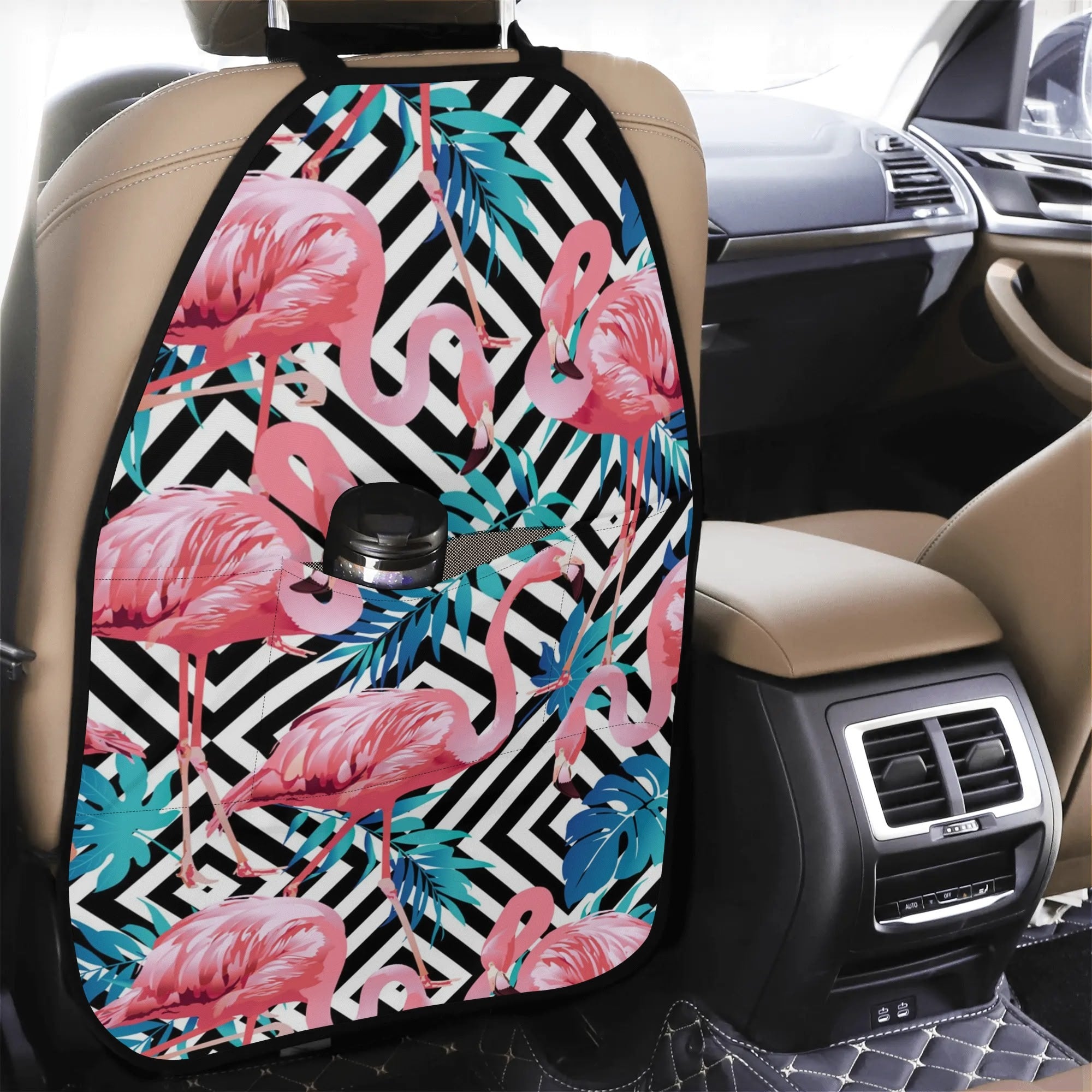 Car Back Seat Organizer - Tropical Tessellation