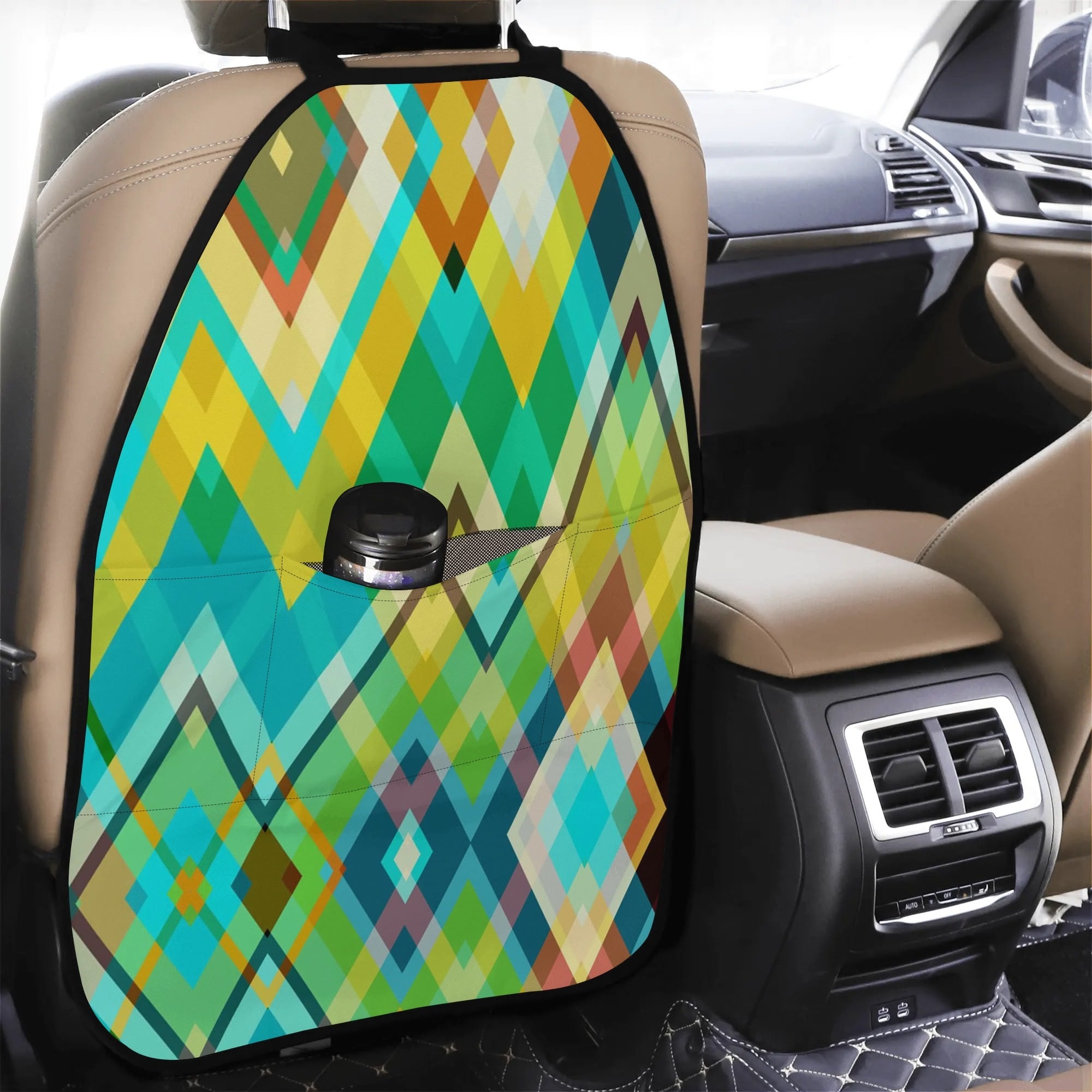 Car Back Seat Organizer - Zigzag