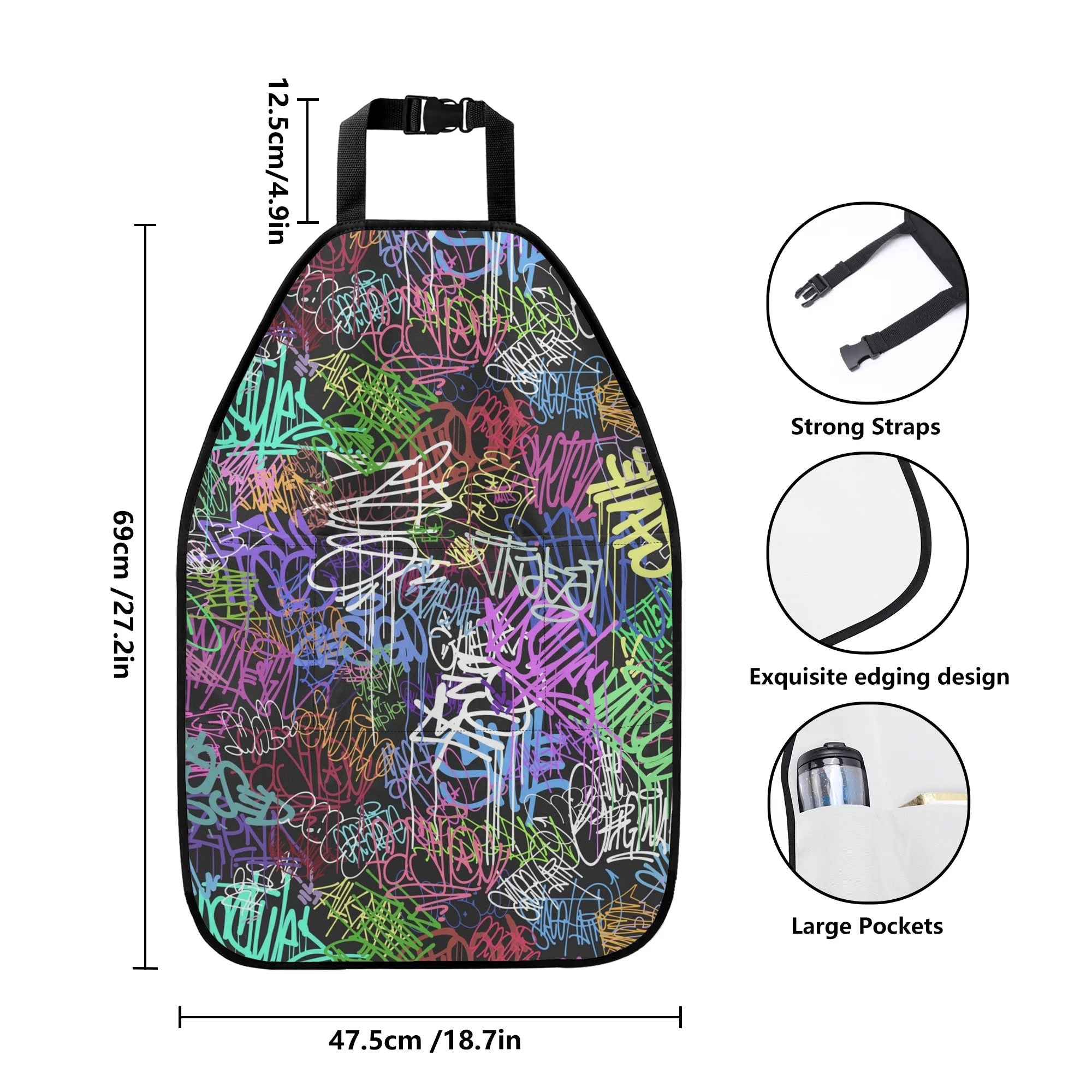 Car Back Seat Organizer - Graffiti