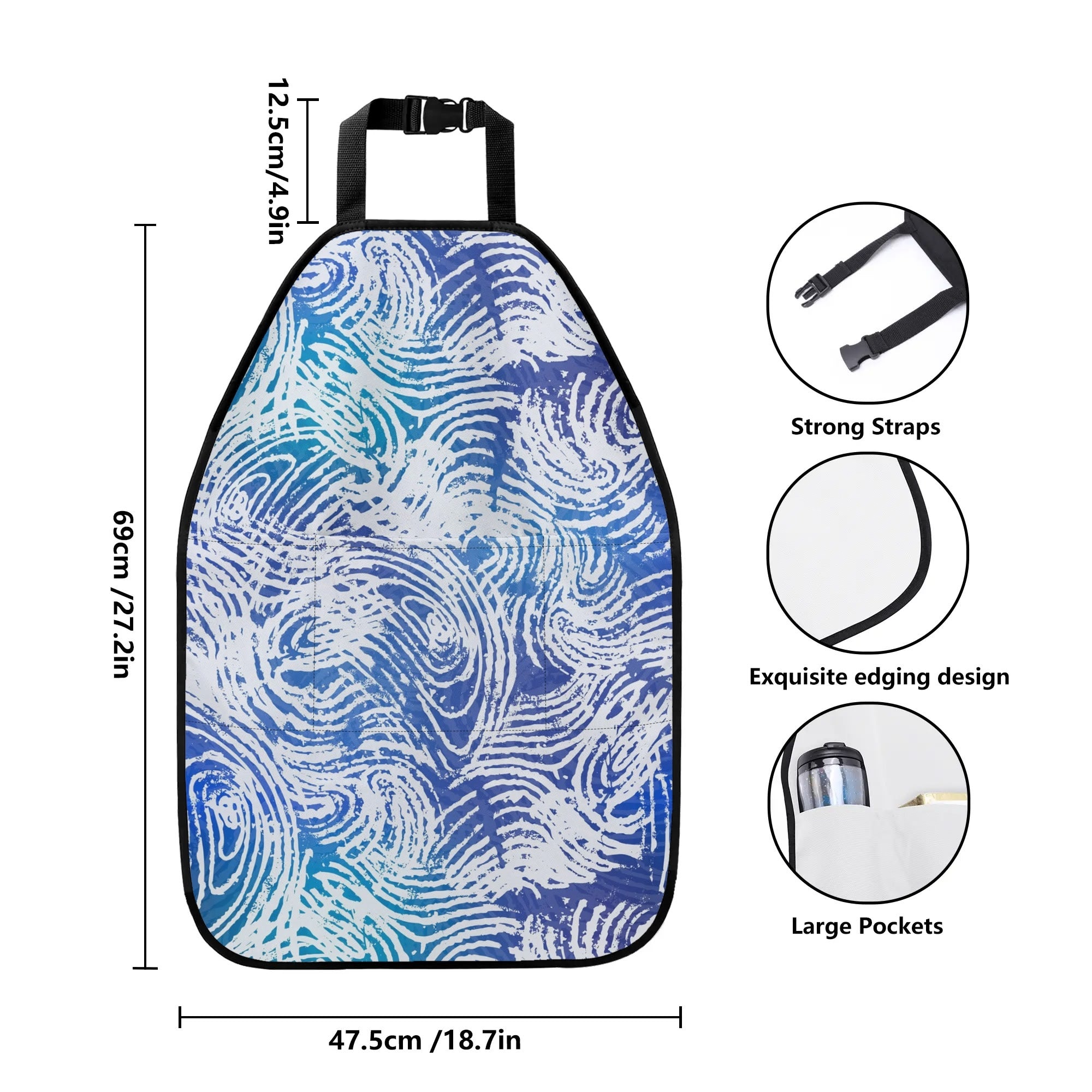 Car Back Seat Organizer - Fingerprints