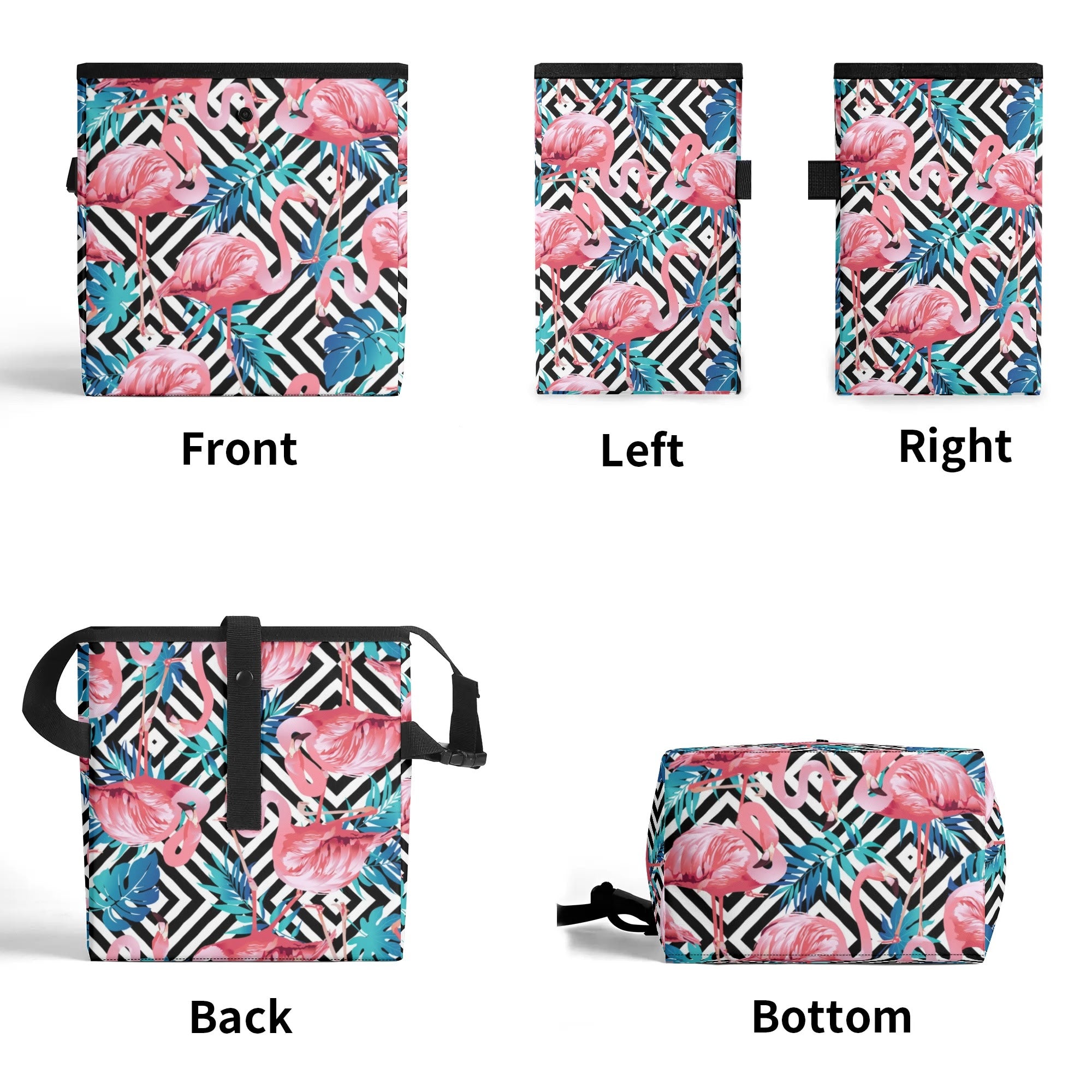 300D Hanging Trash Container/Storage Bag -  Tropical Tessellation