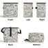 300D Hanging Trash Container/Storage Bag -  Vintage Newsprint