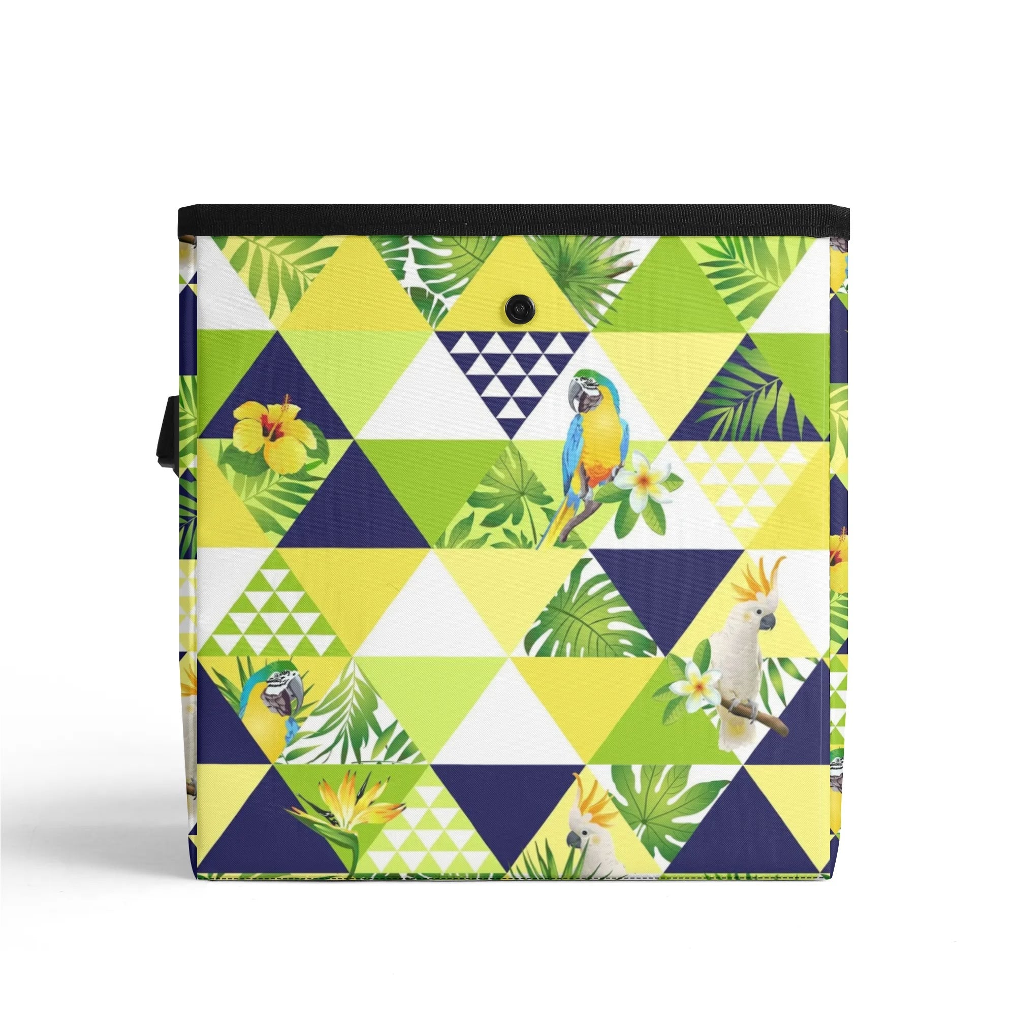 300D Hanging Trash Container/Storage Bag -  Tropical Triangles