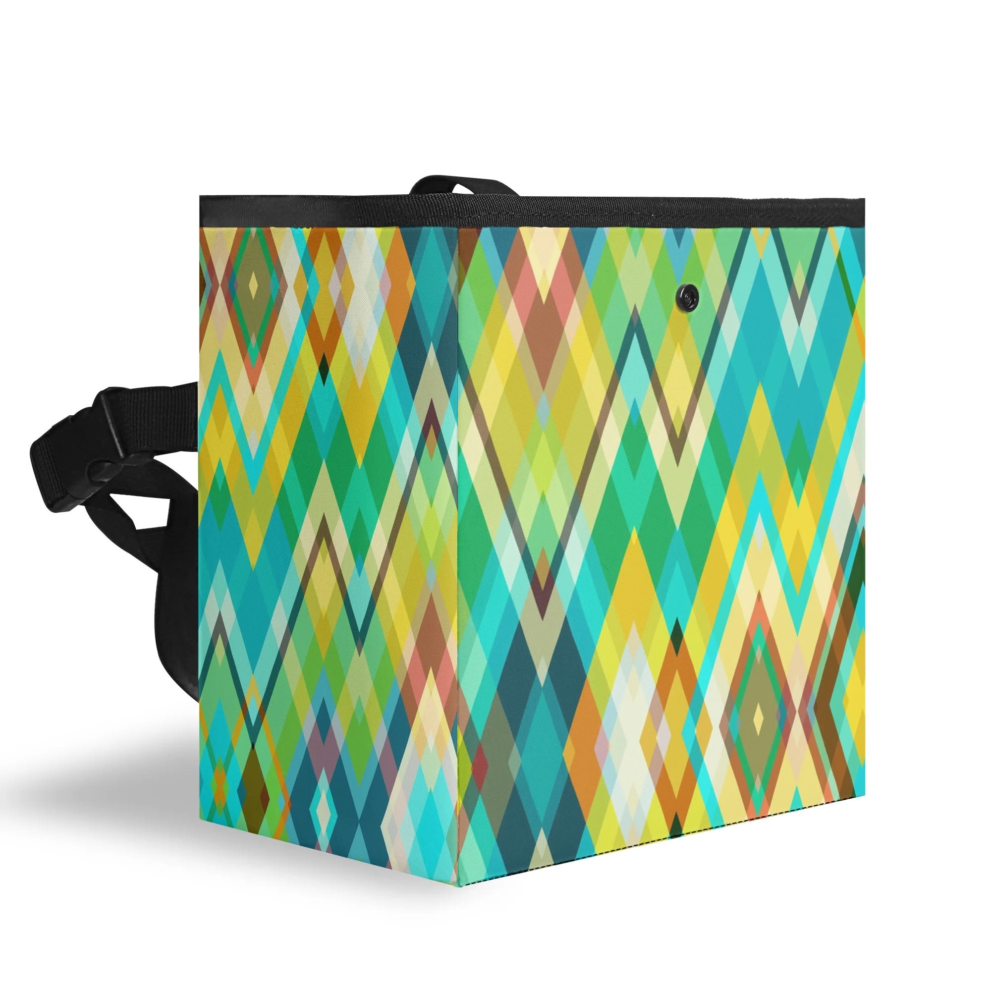 300D Hanging Trash Container/Storage Bag -  Zigzag