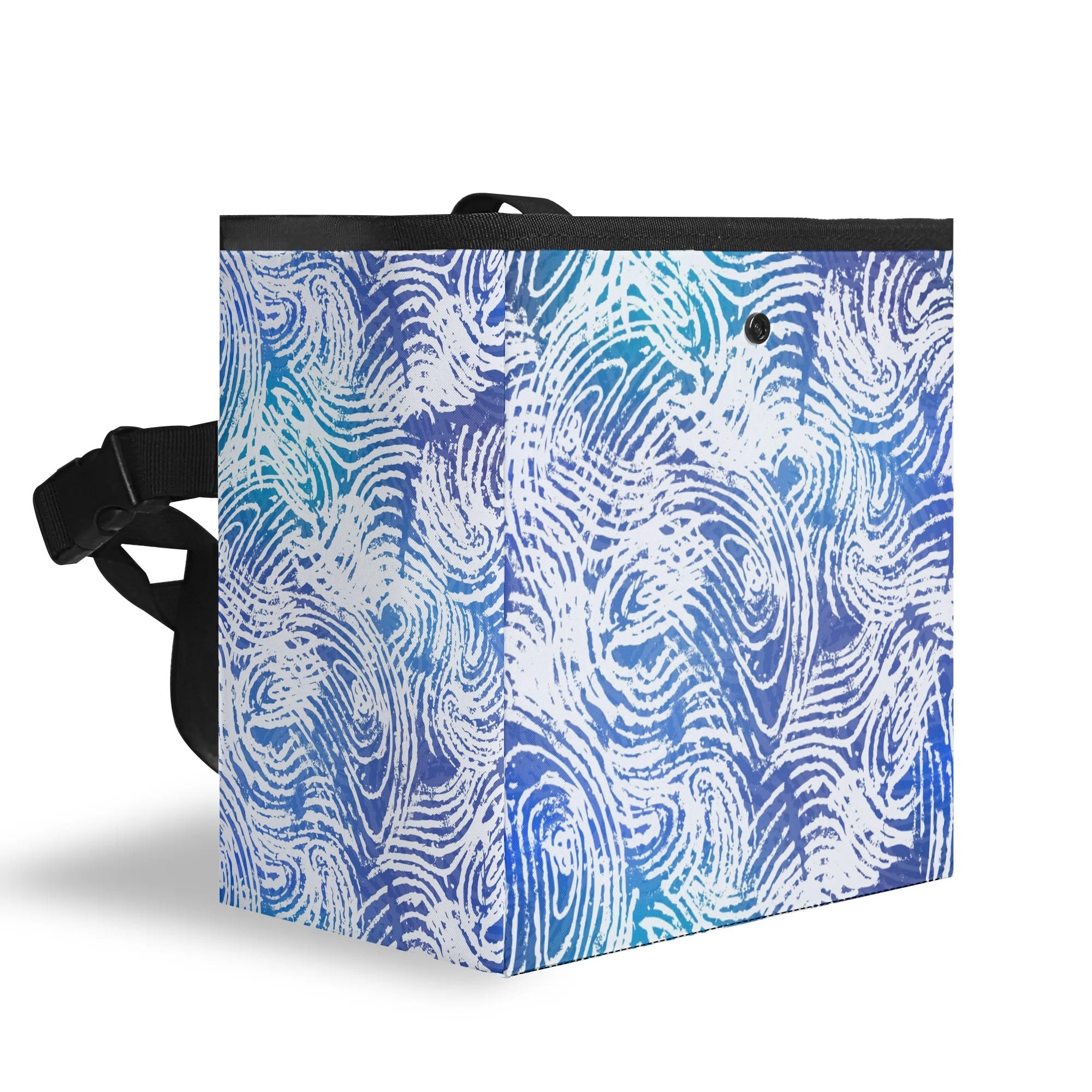 300D Hanging Trash Container/Storage Bag -  Fingerprints