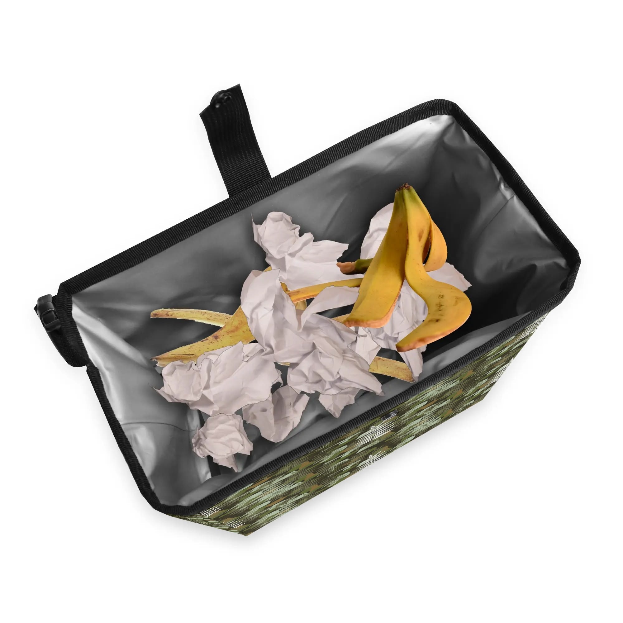 300D Hanging Trash Container/Storage Bag -  Forest Ferns