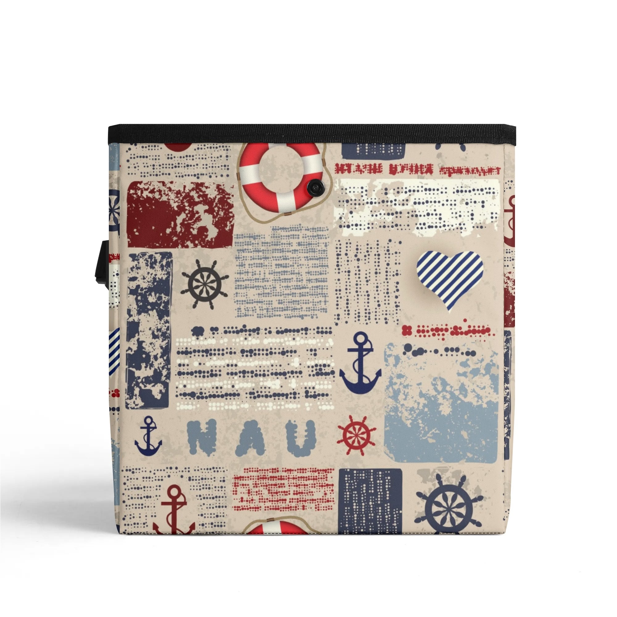 300D Hanging Trash Container/Storage Bag -  Nautical