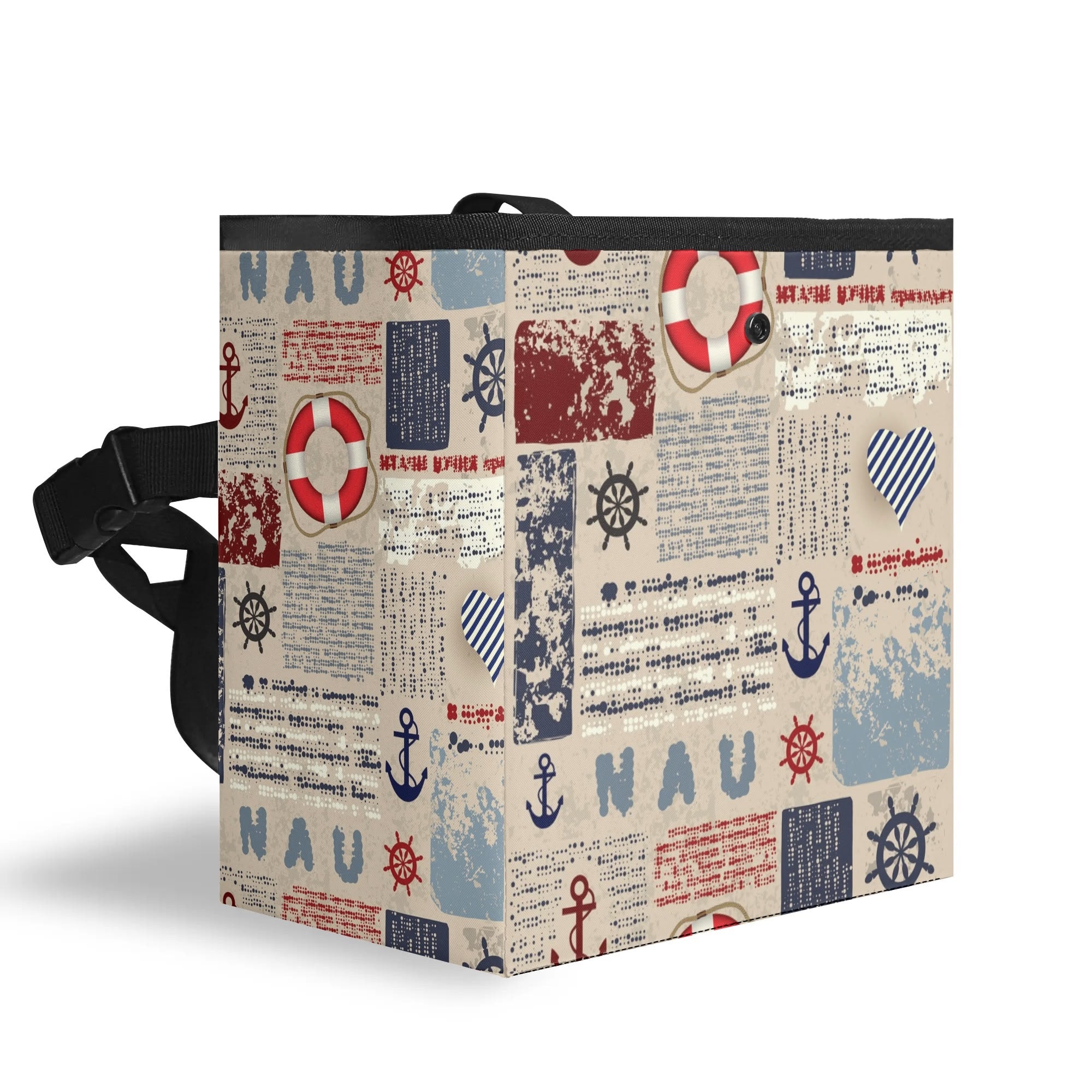 300D Hanging Trash Container/Storage Bag -  Nautical