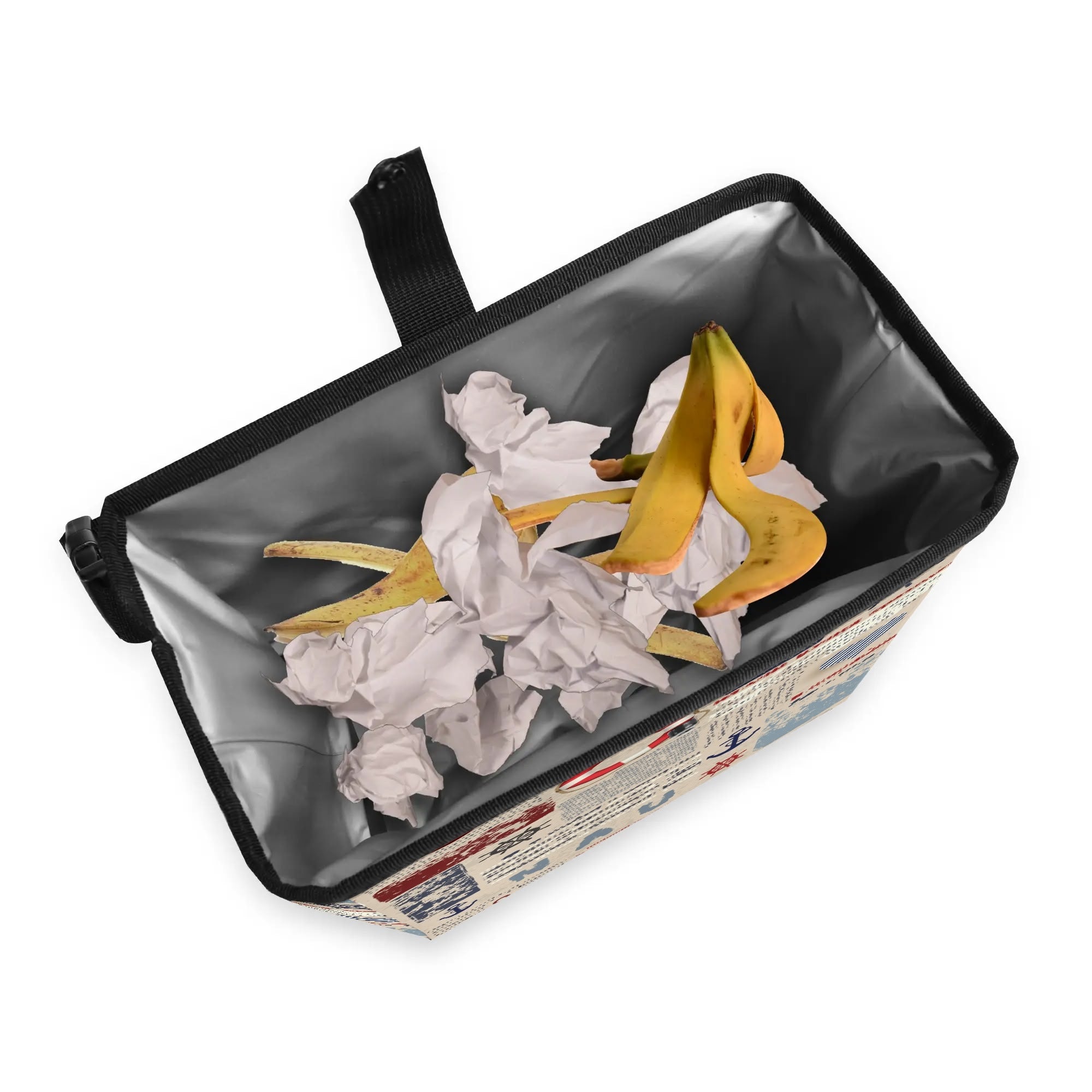 300D Hanging Trash Container/Storage Bag -  Nautical