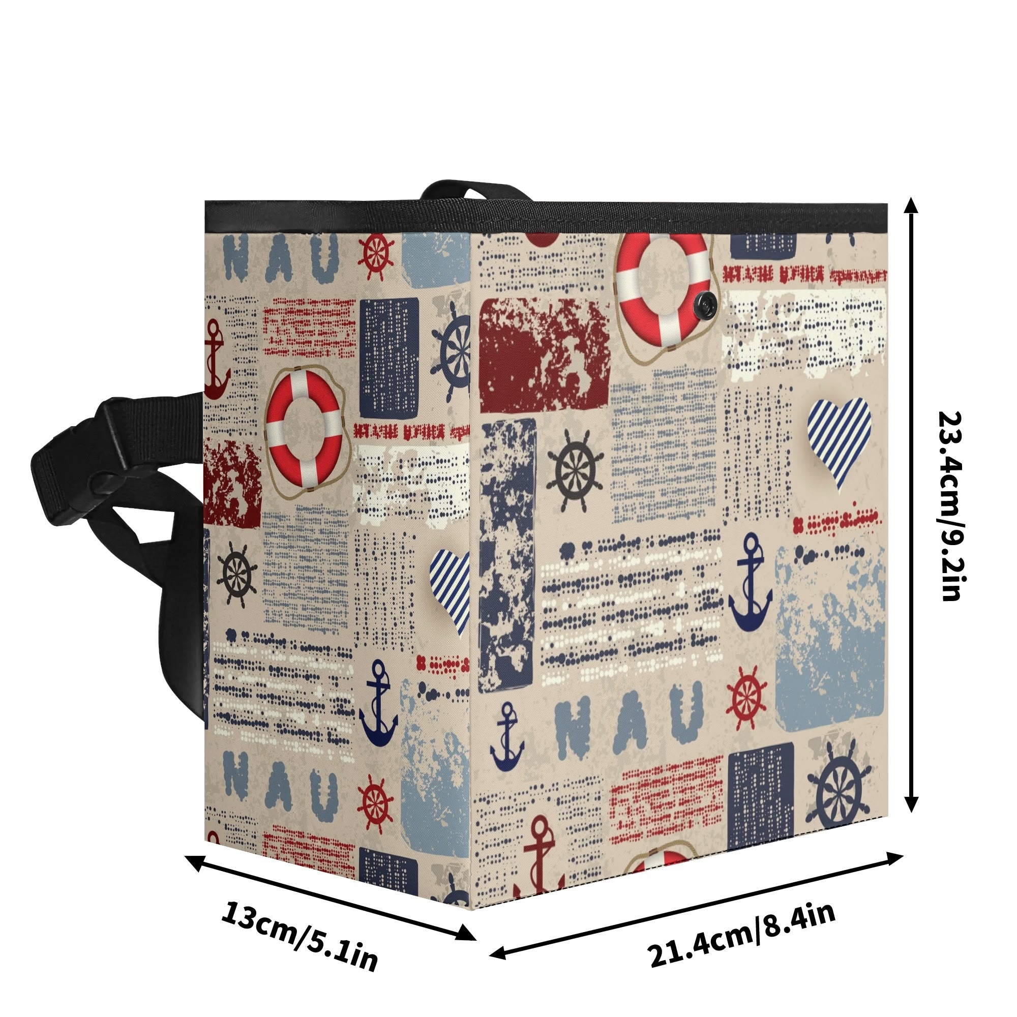 300D Hanging Trash Container/Storage Bag -  Nautical