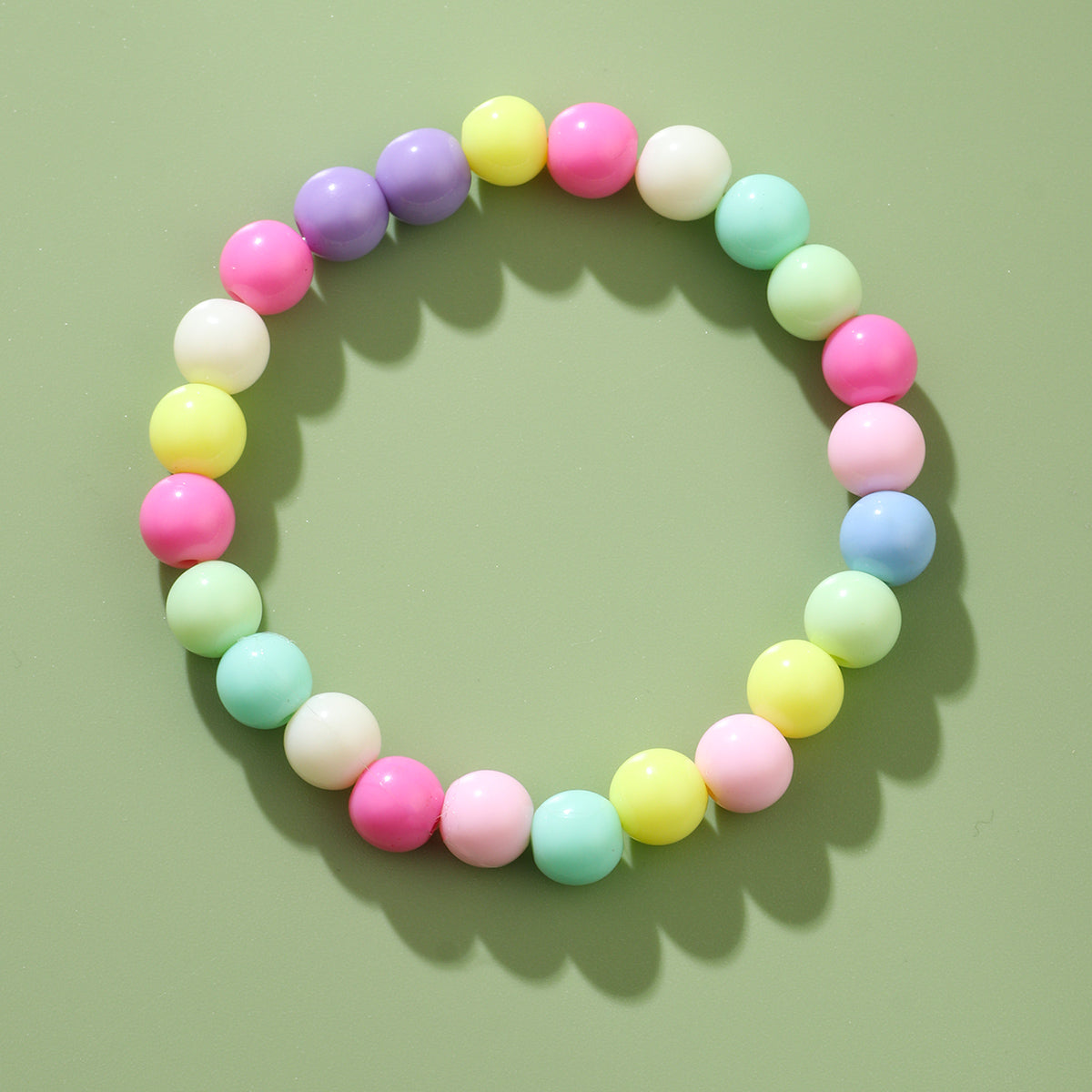 Bracelets pour enfants en perles acryliques 