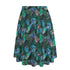 Printed Maxi Skirt with Pockets - Tropical Print in Peacock