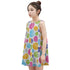 Kid's Sleeveless Cotton Swing Dress - Doodle Dots