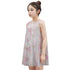 Kid's Sleeveless Cotton Swing Dress - Lace Butterflies (Pink)