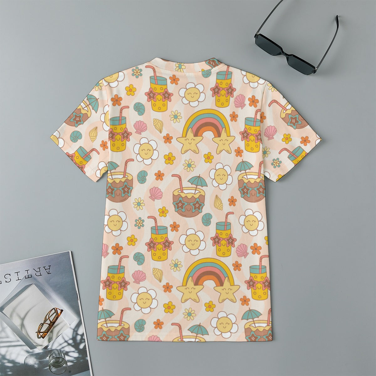 Kids 180GSM Cotton All-Over Print T-Shirt - Sunshine State of Mind