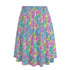 Printed Maxi Skirt with Pockets - Tropical Print in Neon