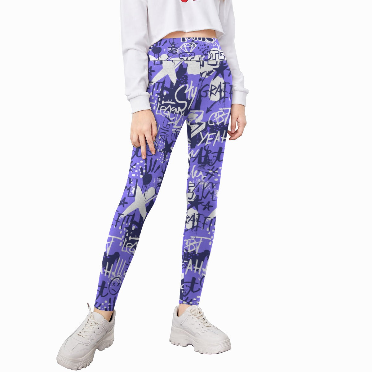 Kids' Printed Leggings - Urban Art