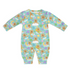 All-Over Print Long-Sleeve Baby Romper - Bear Up There