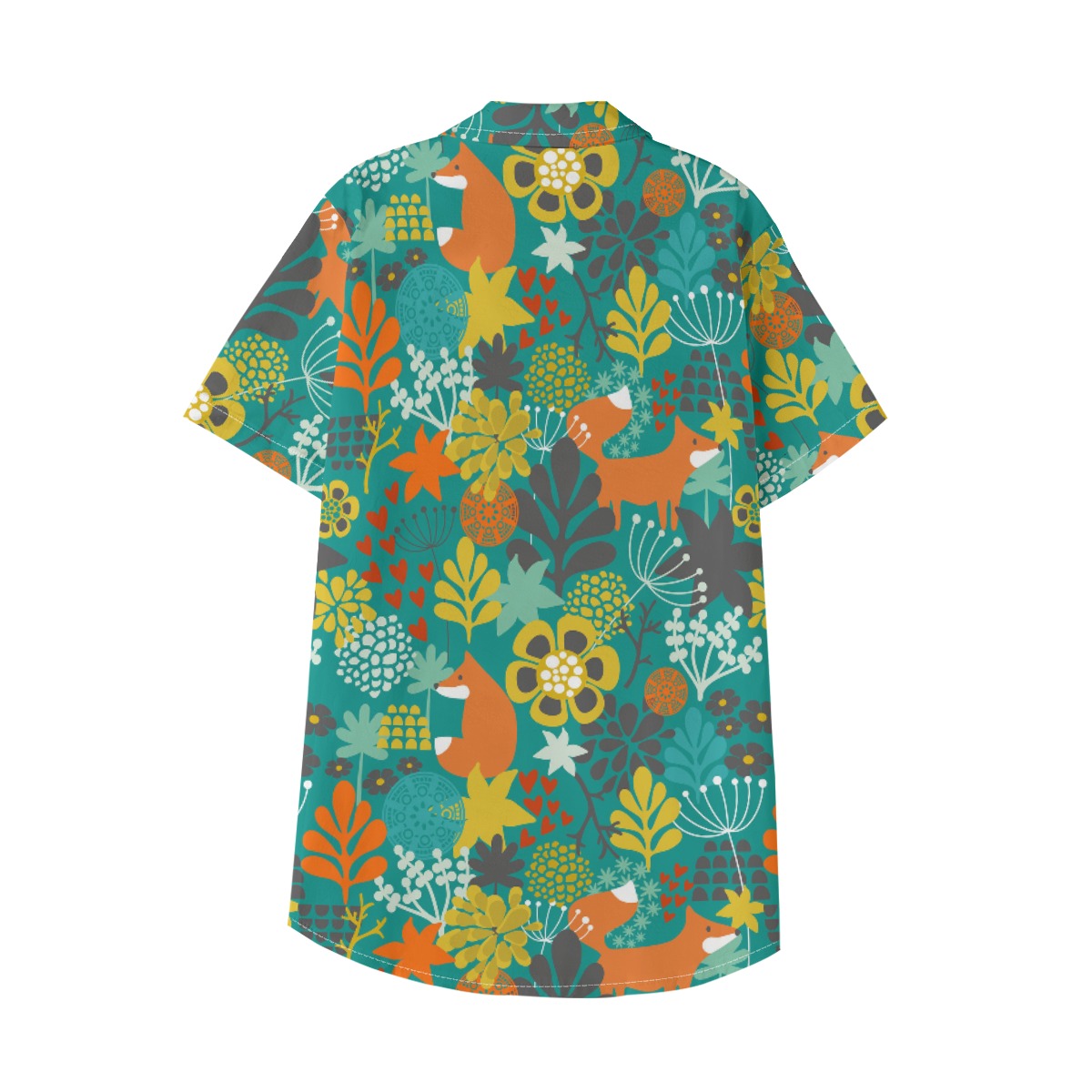 Kid's 115GSM Cotton Poplin Hawaiian Shirt - Forest Fables