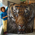 Edged Lightweight Breathable Quilt - Tiger