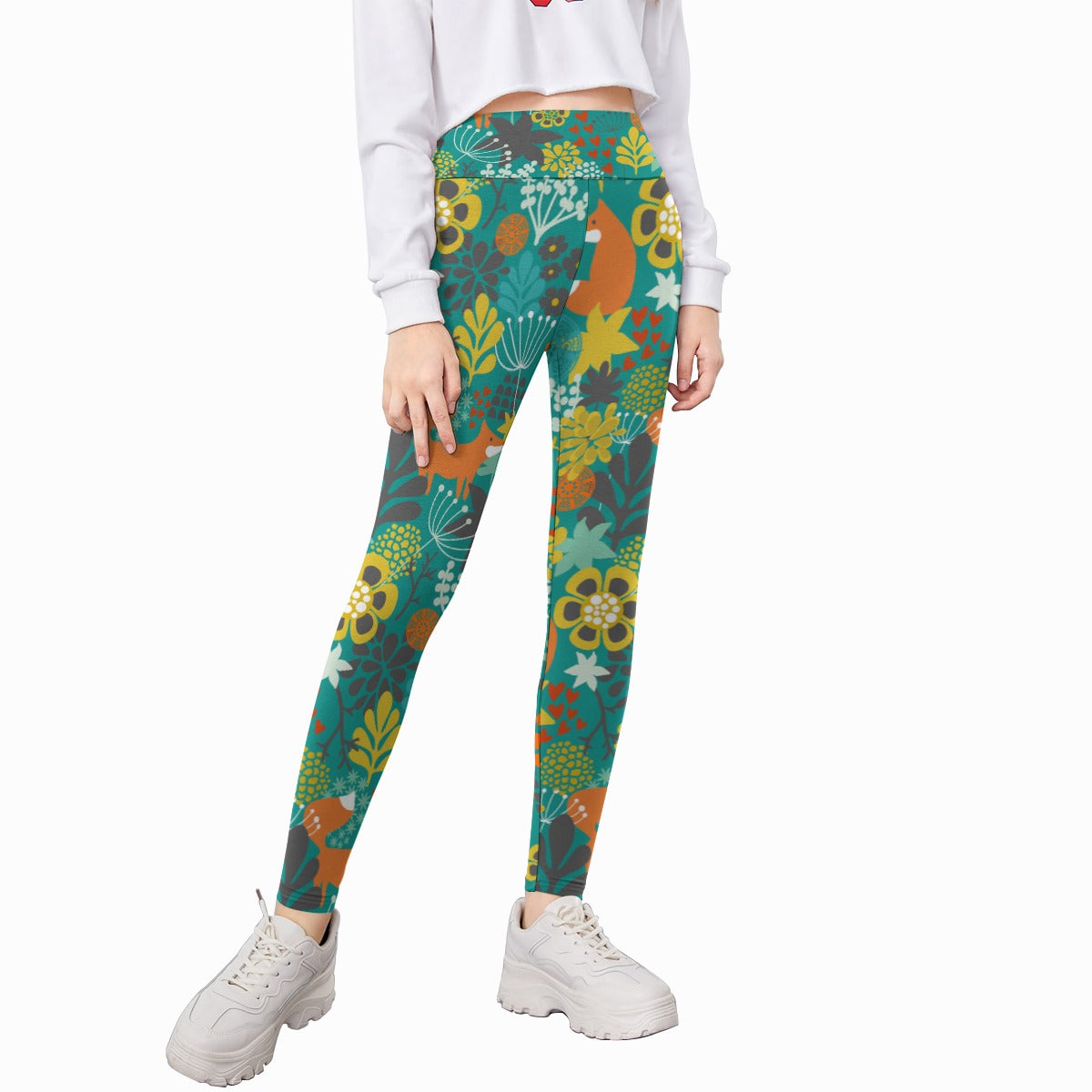 Kids' Printed Leggings - Forest Fables